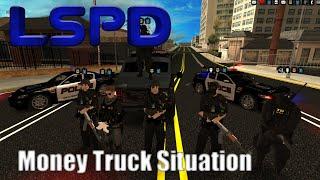 Money Truck Situation | LSPD පුතේ!!!!  | Sri Lanka eUNLOCK MTA SA RP SERVER