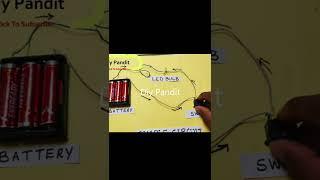 simple circuit electricity physics project #shorts  | DIY pandit