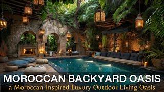 Backyard Paradise Revealed: Unveiling a Moroccan-Inspired Luxury Outdoor Living Oasis
