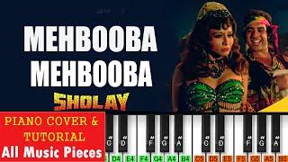 Mehbuba O Mehbooba Piano Tutorial | Sholay (1975) | Hindi Piano | R D Burman