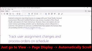 Acrobat Reader -  How to add auto scroll in few seconds