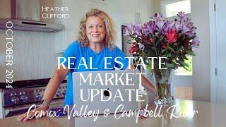 Comox Valley & Campbell River Real Estate Market Update for October 2024 VANCOUVER ISLAND BC