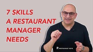 7 Skills a Restaurant Manager Needs
