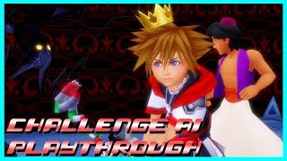 KH2FM FFVII Mod V0.10 - The Challenge Mode Harder Enemies Playthrough (Part 1)