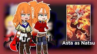 Black Clover reagindo ao |•Asta as Natsu•||GCH|