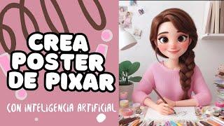 Como crear IMAGEN estilo POSTER de película de PIXAR con Inteligencia Artificial GRATIS