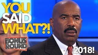 10 Family Feud Answers that SHOCKED & STUMPED Steve Harvey In 2018! Bonus Round