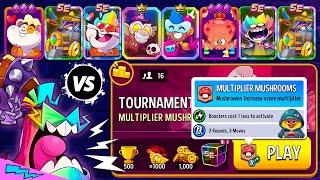 16 PLAYERS x2 TOURNAMENT! Multiplier Mushrooms + Boosted | Match Masters PVP