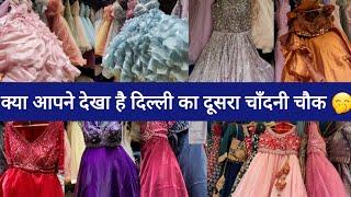 शोरूम से आधे रेट में गाउन,क्रॉप-टॉप की खान || SUNDAY SADAR WHOLESALE GREEN MARKET LATEST DELHI AADYA