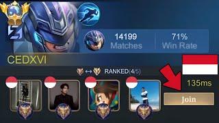 WHEN TOP 1 PH JOHNSON PLAY IN INDO SERVER! THIS IS WHAT HAPPENED... - Mobile legends