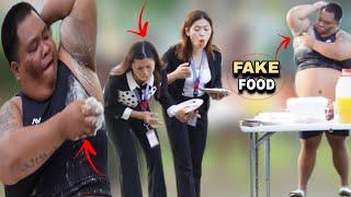 FAKE FOOD "PUBLIC PRANK" | Daming nagalit