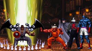 [KOF Mugen] Cyber Ryu vs Street Fighter Bosses
