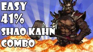 MK11: EASY 41% "SHAO KAHN COMBO" Tutorial