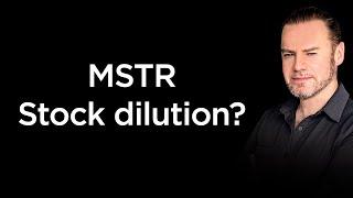 MSTR lagging behind BTC. Stock dilution?