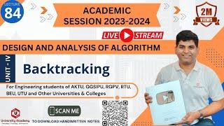 DAA84: Introduction to Backtracking |  Backtracking Algorithm for Constraint Satisfaction Problem