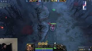 Gorgc on w33 NP getting 3 courier kills before 1min mark