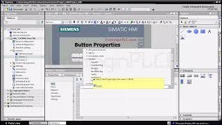 HMI Button properties of Siemens Tia portal-4