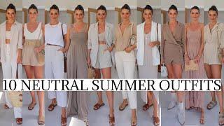 10 NEUTRAL SIMPLE SUMMER OUTFITS