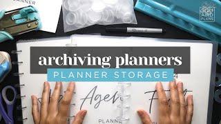 HOW TO STORE OLD PLANNERS :: A DIY Planner Storage Solution For Archiving Planners