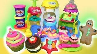 PLAY- DOH  Frosting Fun Bakery Playset  Sweet Shoppe- PlayDoh PLUS-Hasbro- MsDisneyReviews