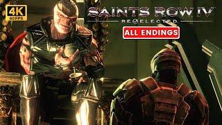 SAINTS ROW IV: RE-ELECTED Final Boss Fight & All Endings (PS5 4K 60FPS)