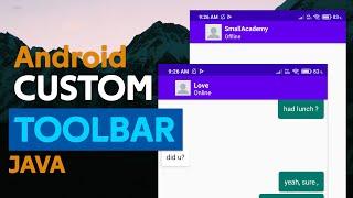 How to Design Custom Toolbar | Android Basic Tutorial for Beginners