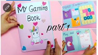 5 Easy Paper Games in a Book/DIY Cute Gaming Book/How to make paper Gaming Book part 1