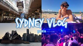 SYDNEY SOLO BACKPACKER VLOG 2 | Bondi, Manly, QVB and ivy Sydney