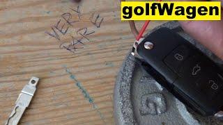 VW Key blade removal
