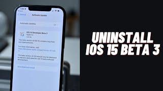 How To Uninstall iOS 15 Beta 3 Without Computer