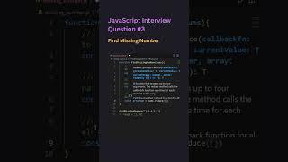 Find Missing Number  #missing #number #javascript #interview #trending