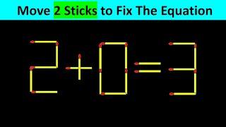 Improve IQ - Fix The Equation #matchstickpuzzle #simplylogical