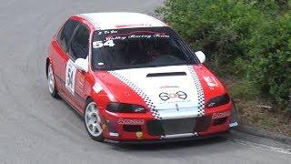 Honda Civic EK4 vs EG6 Racing on Hillclimb - B16 VTEC Engine Sound!