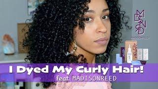 Dyeing my Curly Hair ft. Madison Reed | FIRST CLASS CURLS