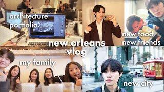 the biggest architecture student conference in america | new orleans vlog, family reveal, portfolio