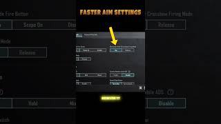 Pubg Mobile Best Aim Settings  #pubg #bgmi #shorts