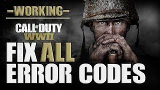 *ALL SOLUTIONS* TO FIX ERROR 1 3 5 CALL OF DUTY WW2 | ALL ERROR CODES !