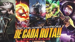 OS 3 MELHORES CAMPEÕES PARA SUBIR ELO EM CADA POSIÇÃO DO WR! (Tier list Patch 6.0) - LoL Wild Rift