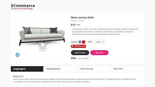 How To Create an Ecommerce Product Details Page Using HTML CSS and JavaScript