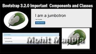 Bootstrap 3.2.0   Important Components and classes