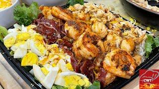 Seafood Cobb Salad Recipe | How To Make Cobb Salad |  Seafood Salad