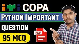 ITI COPA Python MCQ PDF Most important New Questions for Online CBT Exam Paper preparation