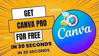 CANVA PRO IN 30 SECONDS || Get Canva pro team invite link || Canva pro team invitation link 2024 ||