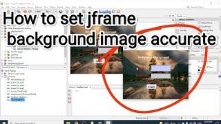 How to Set  image in jframe background accurate