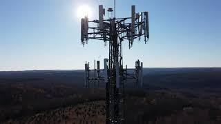 DJI Mini Test flight next to radio tower