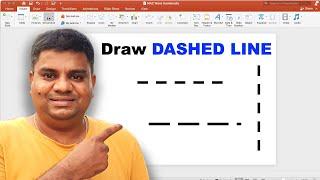 How to make a Dashed Line in PowerPoint (PPT Slide)