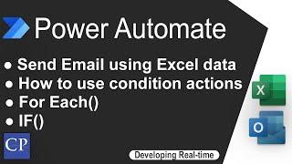 Send Email from Excel using power automate, flow to multiple mail Ids and BCC