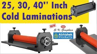  25, 30, 40 Inch Cold Lamination Machines | ABHISHEK PRODUCTS | AbhishekID.com