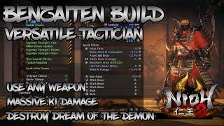 Nioh 2 - Benzaiten Build - Versatile Tactician - Destroy Dream of the Demon!