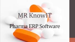 MR KnowIT Pharma ERP  Software